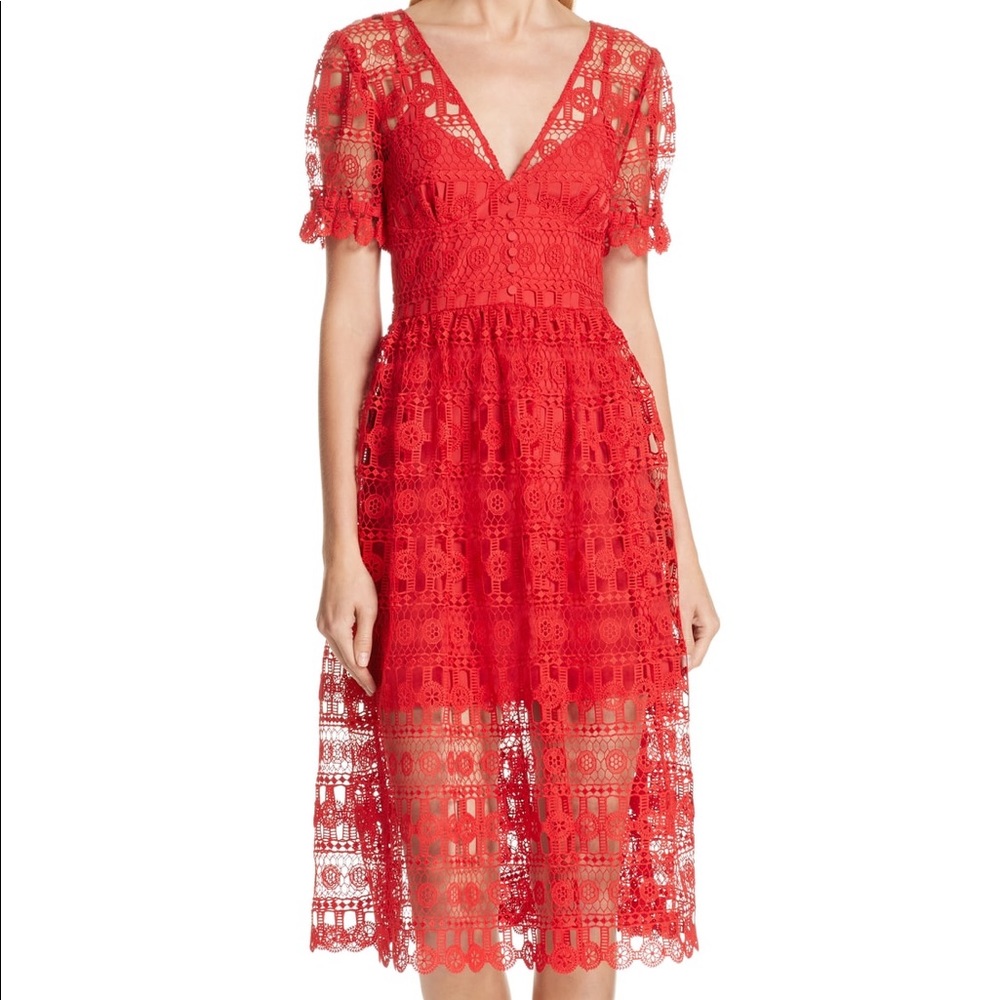 NOT FOR SALE - Self-Portait lace midi dress